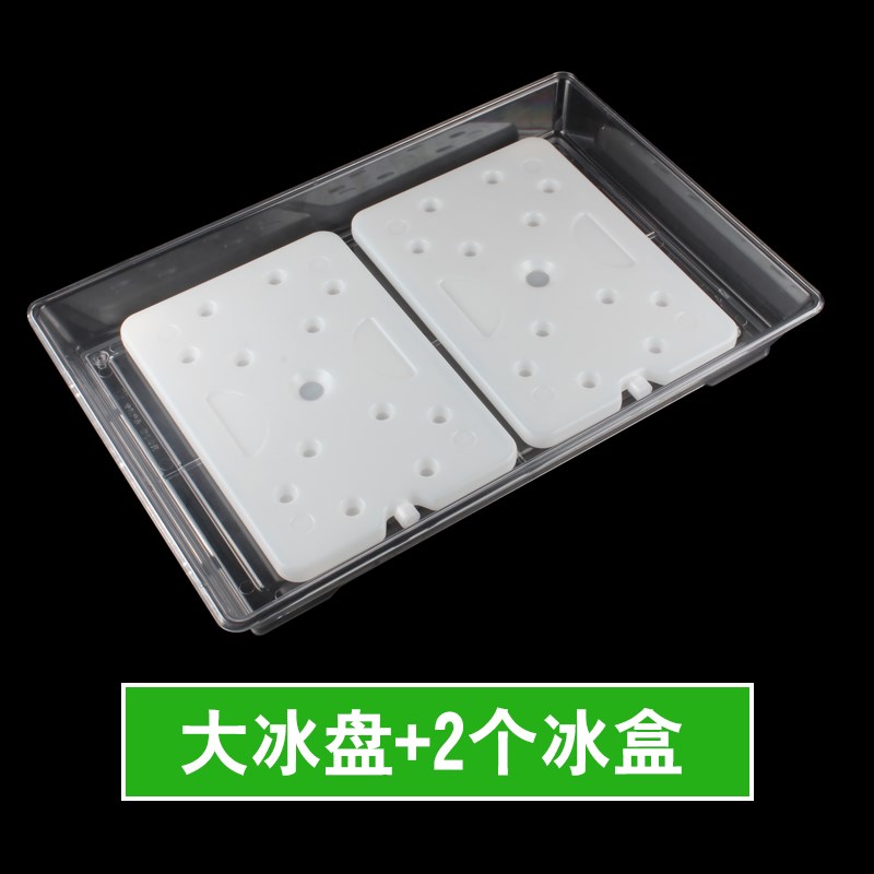 水果店大号冰盘塑料盘子长方形熟食托盘水果食品展示盘海鲜冰盘