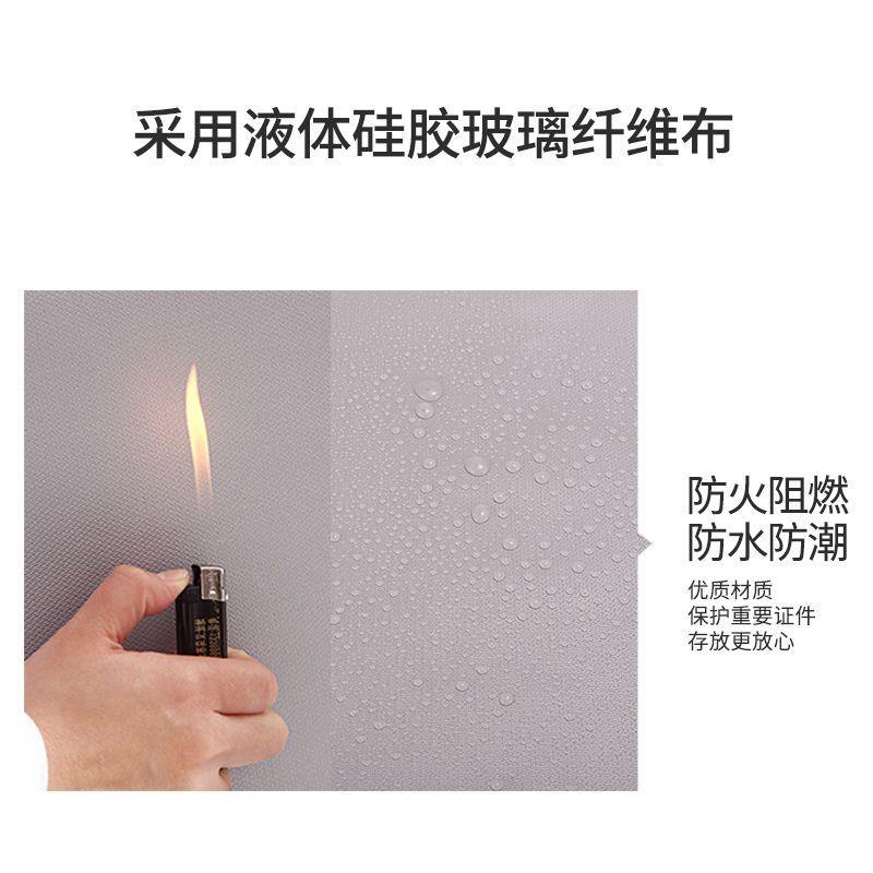 565文件收纳箱带锁可火折叠储功能带盖大容多量文件整理箱防防水