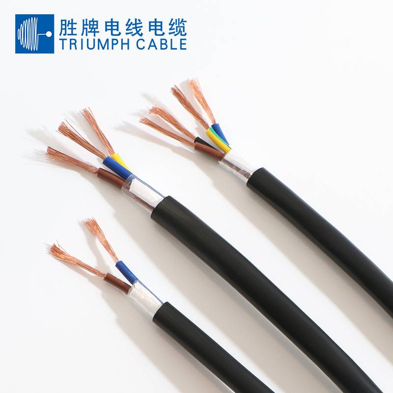 RVV电源线家用户外2/3芯耐火阻燃0.5平方护套线多芯设备控制软线