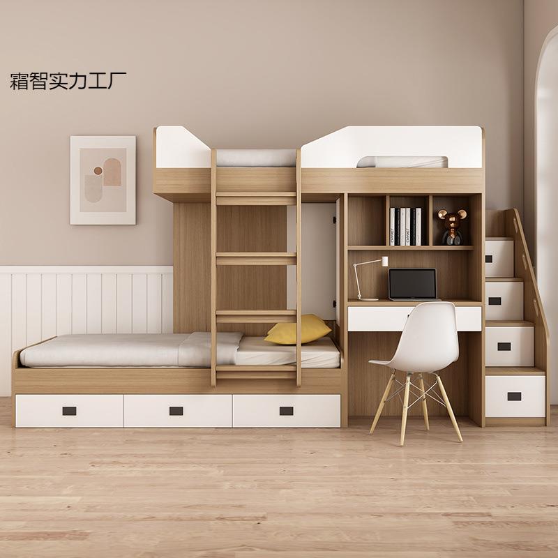 位儿床上错下床双层床衣无品牌/柜小户型书童母桌高低交错儿童子
