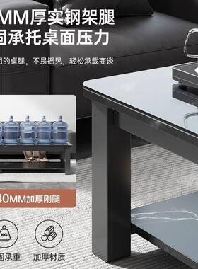 钢化奢玻璃茶几客厅家用小户型阳台小子0225新款轻感H803-cj1茶桌