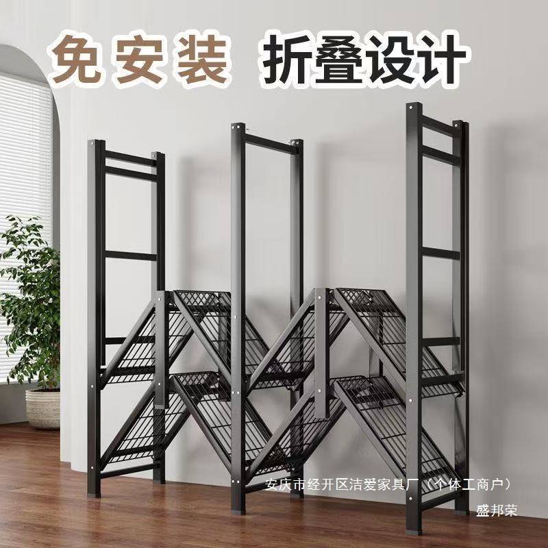 一体式儿童衣架卧室衣柜简易家用小出租房柜子衣橱折叠式免安装盛