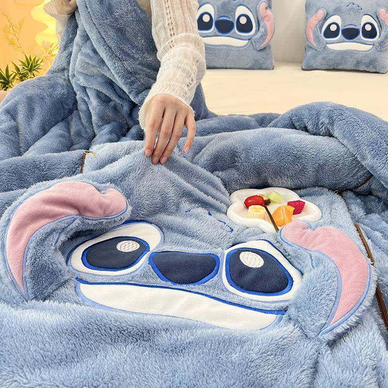 史迪仔头冬天加厚睡抱枕被子两用载F97HHTTH枕被二合一车用午毯子,居家布艺,抱枕被,淘宝优惠券,粉丝福利购,淘宝优惠卷