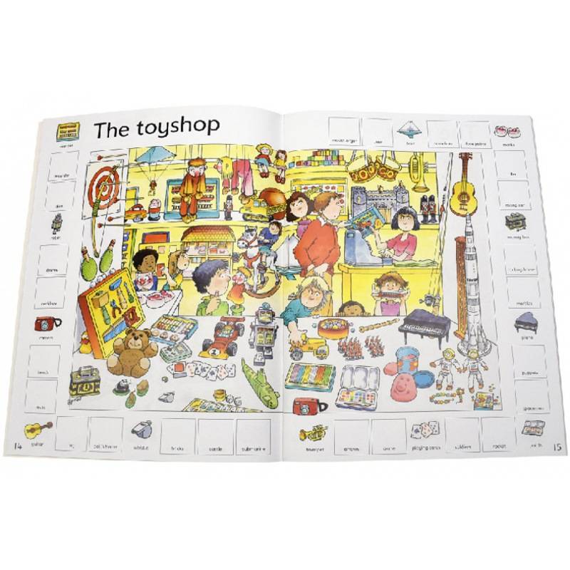 Usborne基础英语1000词贴纸书英文版First 1000 Words in English