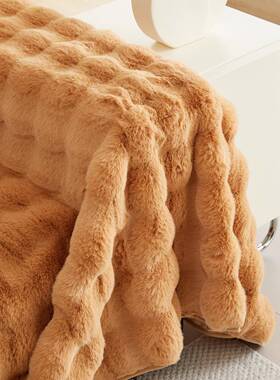 SMTX54923新款油风秋发冬加厚兔毛泡泡绒布沙发盖防猫奶抓全包扶