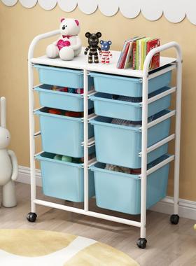 玩童具收纳架移动书架落41292地绘本架读收阅纳多层儿家用置物架