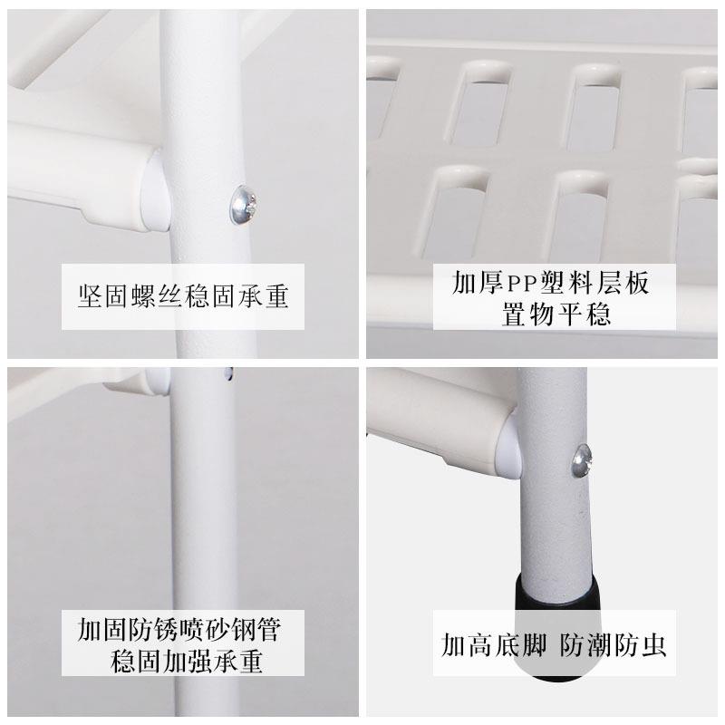 置物架落地架铁艺室浴角架卫间卧室多层厨房无收纳储生物架花层达
