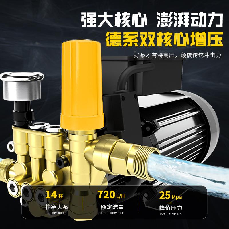 洗机高压电泵清机洗机大功率家用车洗车店商洗力盾用车泵带调压