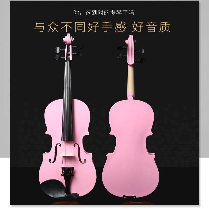 红音乐器厂家小提琴初学提琴手工实木成人儿童初学小提琴多种规格