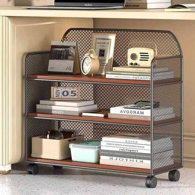 书公桌桌下置办物架可动文件纳架多收功能桌下柜BOP卧室带轮小推