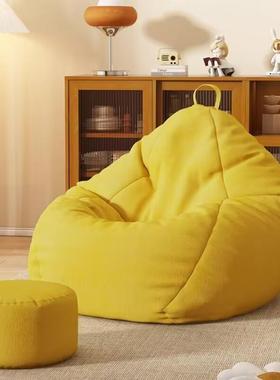 懒人沙发榻米豆031袋E榻PP卧可躺睡可超大靠号单人背椅