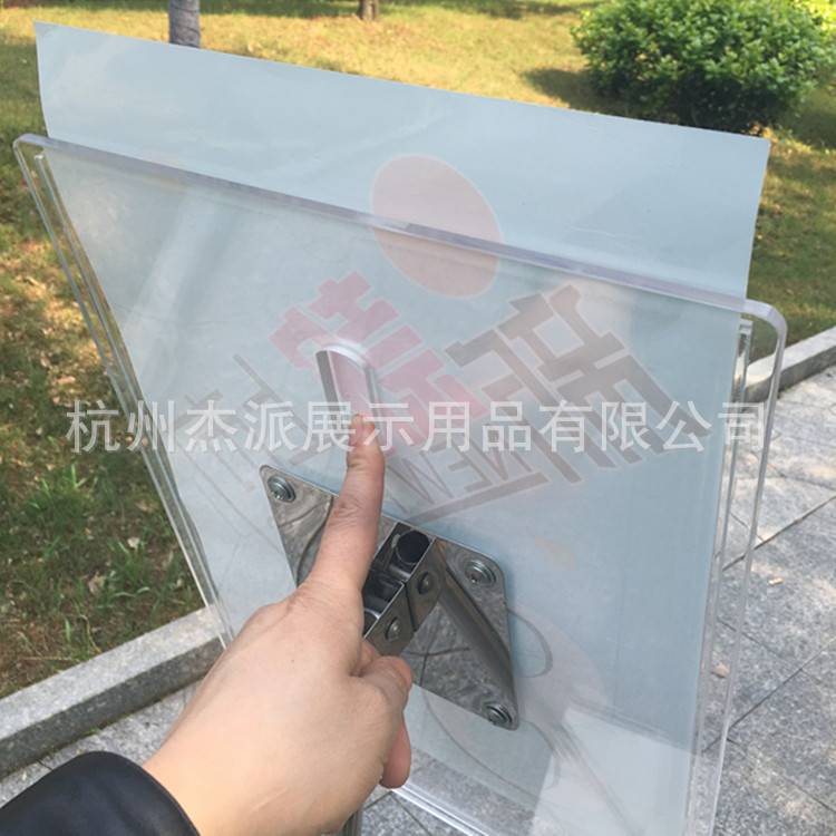 商场POP架亚克力立牌展示架不锈钢广告架指示POP标识牌货架