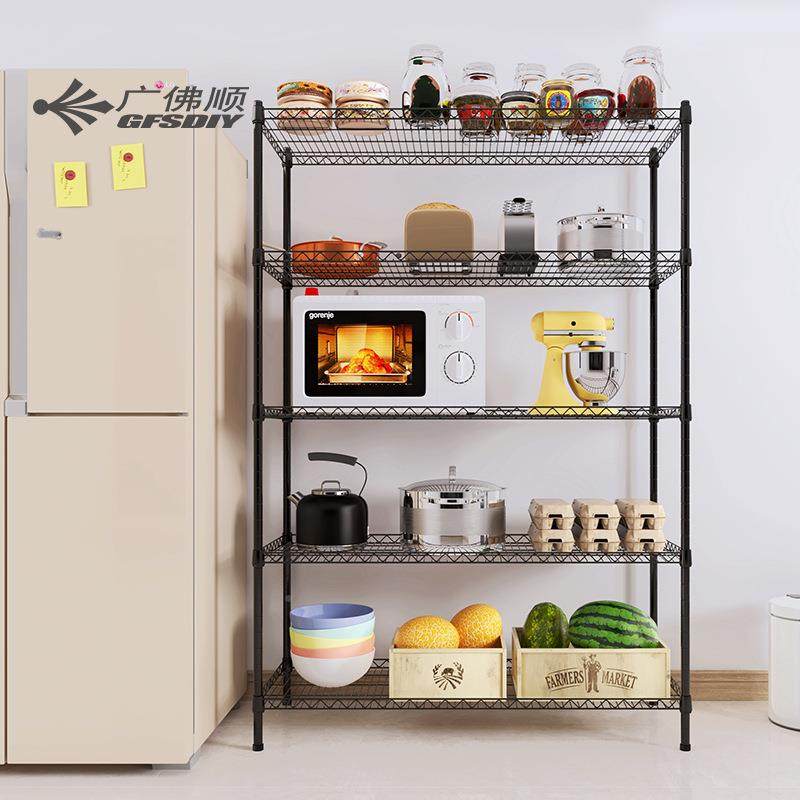 5层办艺室层置物黑色中管架寝室婴儿公厕所隔分层货架铁时尚五层