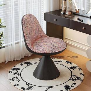 意式妆旋转罗比椅轻奢凳靠背可卧室梳妆台凳子设计师家CUT用化化