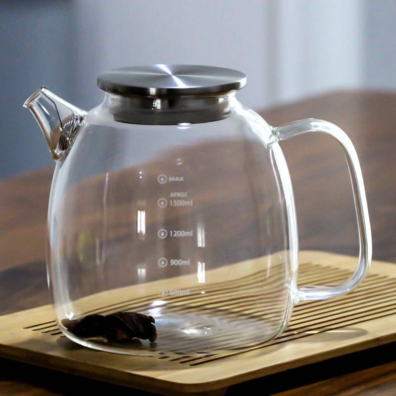 I9EK玻璃煮茶壶大容量家用冷水壶耐高温凉水壶套装耐热加厚养生泡