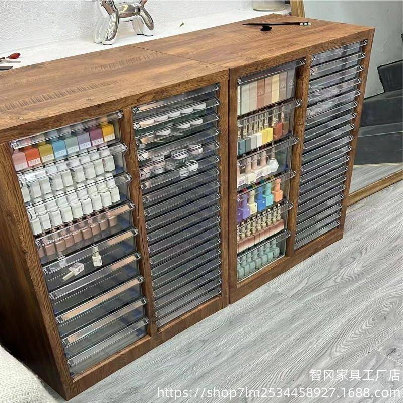 A智【2.万件人收藏】WMK4文柜平底抽具屉式5美甲店烘焙模收纳柜甲