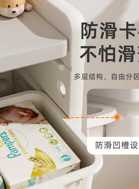 儿童玩具收纳架多层45408置置架封闭防尘大量落地容式物物架