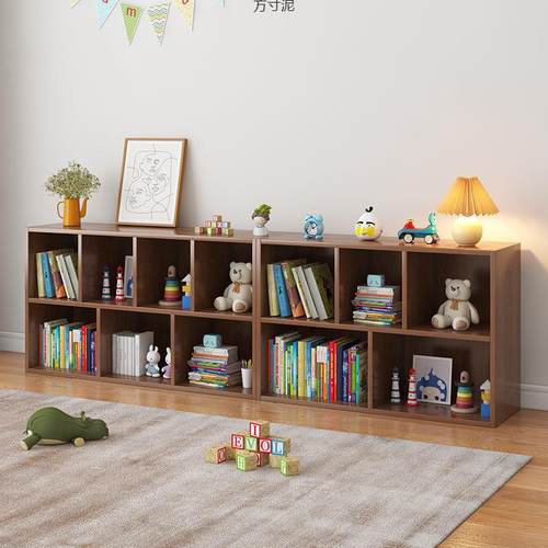 书架置物架落地多层小书柜家见详情用玩收具纳理园柜幼儿书包整柜