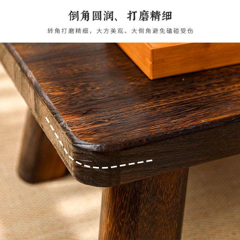 实木飘窗小桌子炕几家用卧室坐地阳台茶桌矮桌榻榻米茶几简约茶台