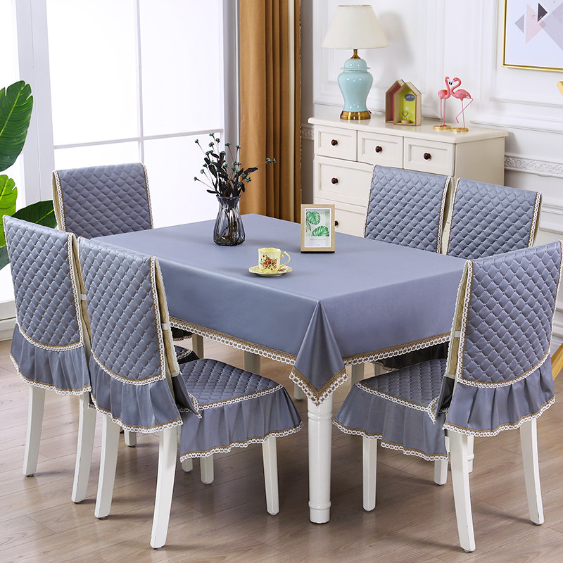 奢华纯色桌布桌h椅套现代简约椅子套罩中式餐椅垫餐桌布艺套装家,居家布艺,桌布,淘宝优惠券,粉丝福利购,淘宝优惠卷