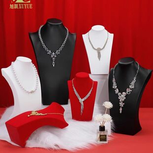 项链展示架模特架珠宝展示道具脖子子架子项链人像首饰展示架模特