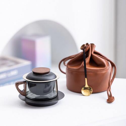朵礼茶咖陶瓷泡茶杯茶漏杯咖啡杯带勺创意实用水杯礼盒装毕业礼物