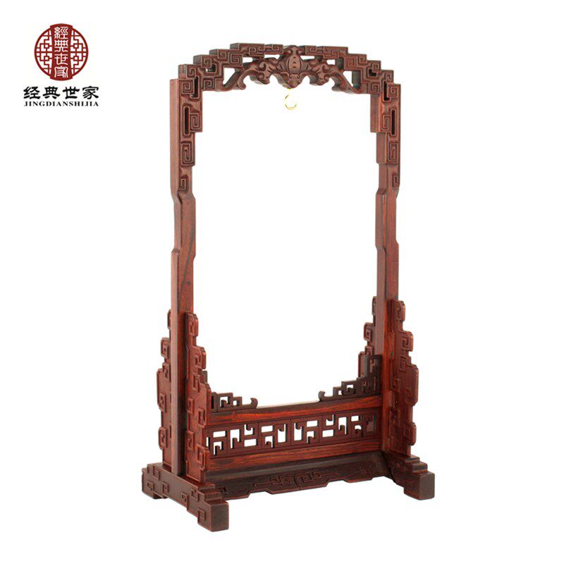 红木花梨木蝙蝠吊玉架首饰架挂观P赏物件玉石展示架