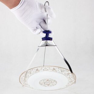 碗碟盘不锈钢防烫 取三夹脚爪提防滑提夹器夹具盘三器盘盘