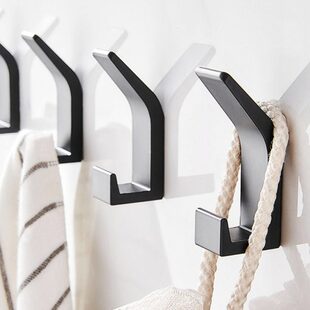 创意gasa 强力免打孔挂钩墙壁Me玄关粘钩衣柜门后挂衣钩承重Ca