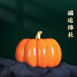 铜南瓜摆件福运绵长多子多福新中式客厅玄关工艺品乔迁新居礼品