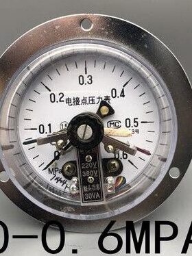 300T-带0电接点压力表磁 Z轴A106C式V.向 X边阻MPAY