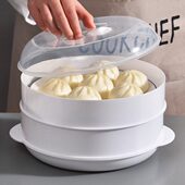小笼包蒸笼德国进口微波炉器塑料多层子馒头双层加热神器多功能皿