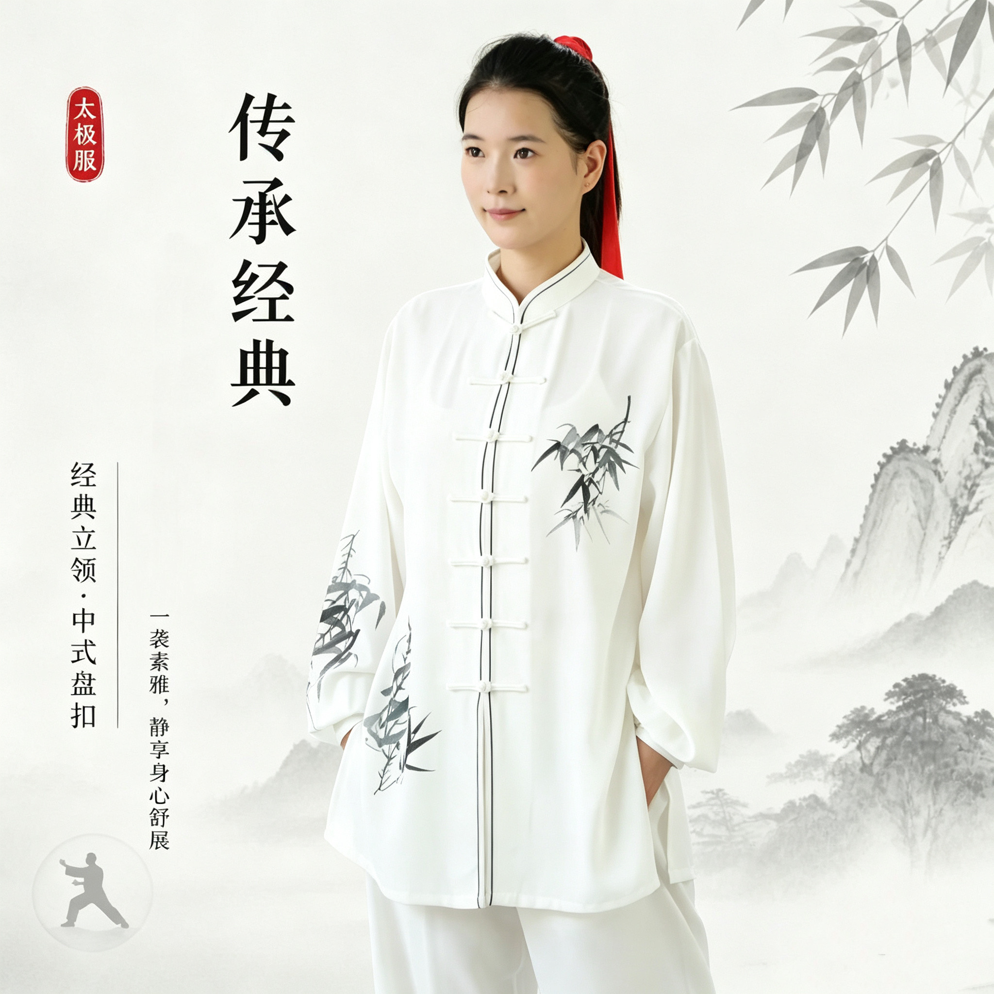 高端品牌2026新款亚麻太极服男棉麻八段锦练功服女太极拳国风春秋