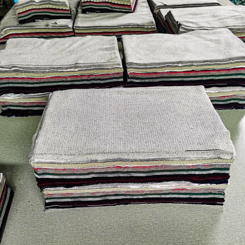 擦机布全棉工业抹布纯棉杂色标准尺寸吸油吸水不掉毛大块碎布布料