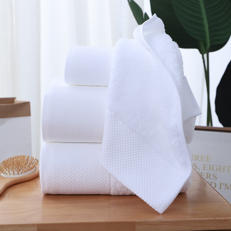 星级酒店浴巾纯棉加厚大号毛巾套装专用高端家用吸水可定制logo白