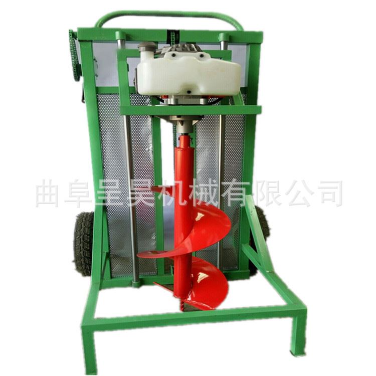 汽油挖坑机手推式挖坑机小型轻便挖坑机优惠价