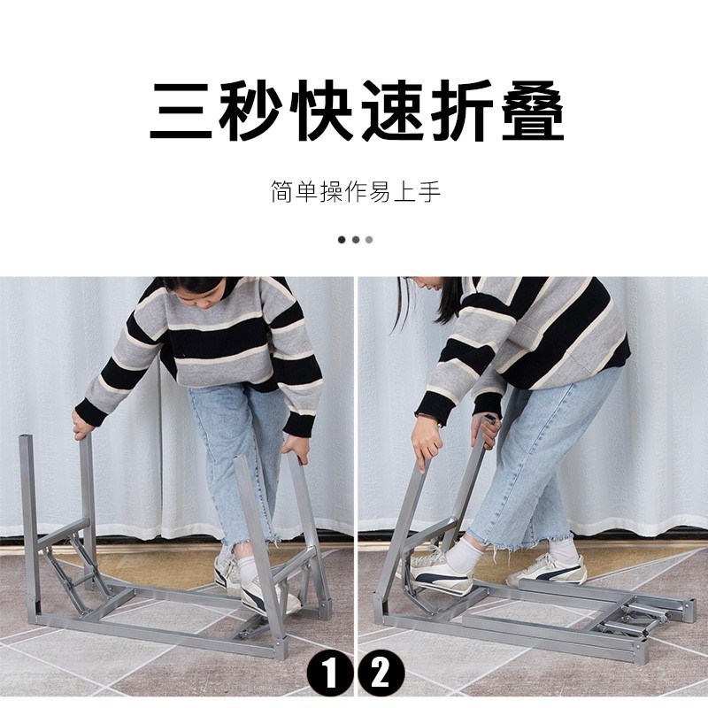 折叠桌腿支架户外加厚不锈钢可伸缩工作台茶桌腿支架简易原桌方桌