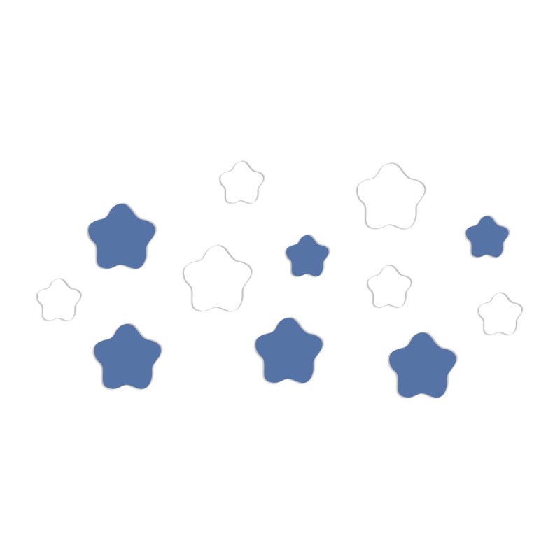 儿童房间布置墙面装饰小男女生孩改造卧室床头画星毛毡板贴纸遮丑