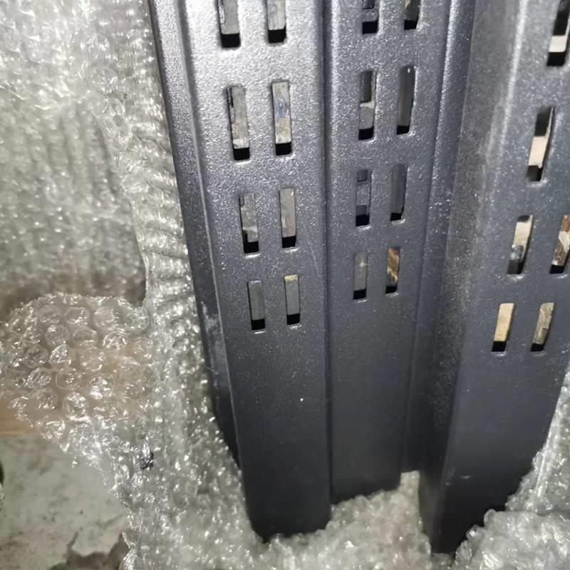 四方AA柱冲孔方管圆管服装道具AA柱加厚单排双排A柱单面对面冲孔