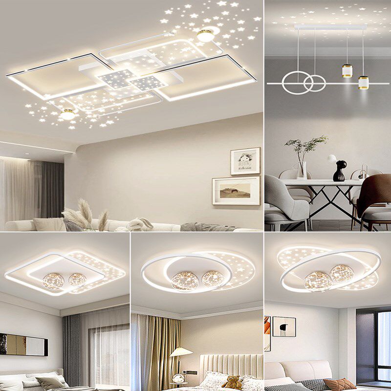 客厅主灯现代简约大气2024年新C款轻奢高级感吸顶灯具全屋套餐组