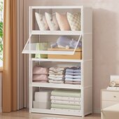 款 家用储物柜卧室多层防尘置物简易衣柜阳台学生宿舍收纳柜子客厅