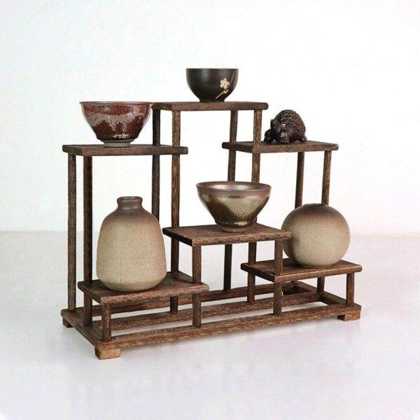 桌面博古架实木多宝阁茶具小架子中式展示架茶杯摆件置物架收纳架,住宅家具,多宝格/博古架,淘宝优惠券,粉丝福利购,淘宝优惠卷