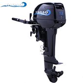 P水冷冲亚岛船外机舷2尾程橡皮艇挂机力推进器18机冲锋舟船马达马