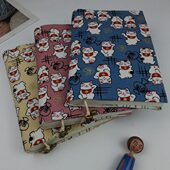 皮皮封o可调节白书衣布书 手账本h保护套书套可定制a6布艺余a5ob