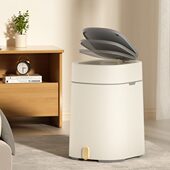 型窄垃圾桶家用智能客厅式 开垃圾桶夹缝盖感应自动轻奢厨房