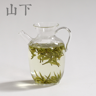 绿茶专用玻璃公道杯泡白茶功夫茶具公H杯带过滤防烫透明分茶器耐