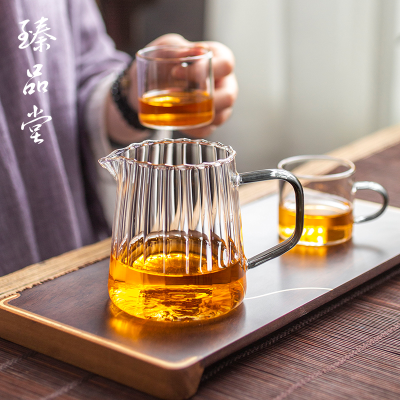 耐热玻璃公道杯家l用加厚茶水分茶器功夫茶具大号茶海倒茶过滤公
