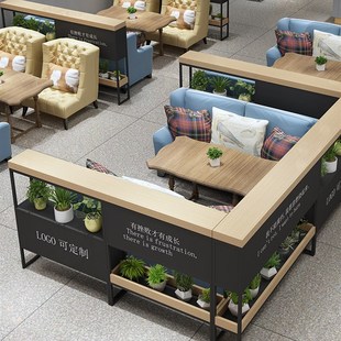 铁艺餐厅饭店火锅店矮隔断置物架办E公室绿植展示花架过道围栏屏