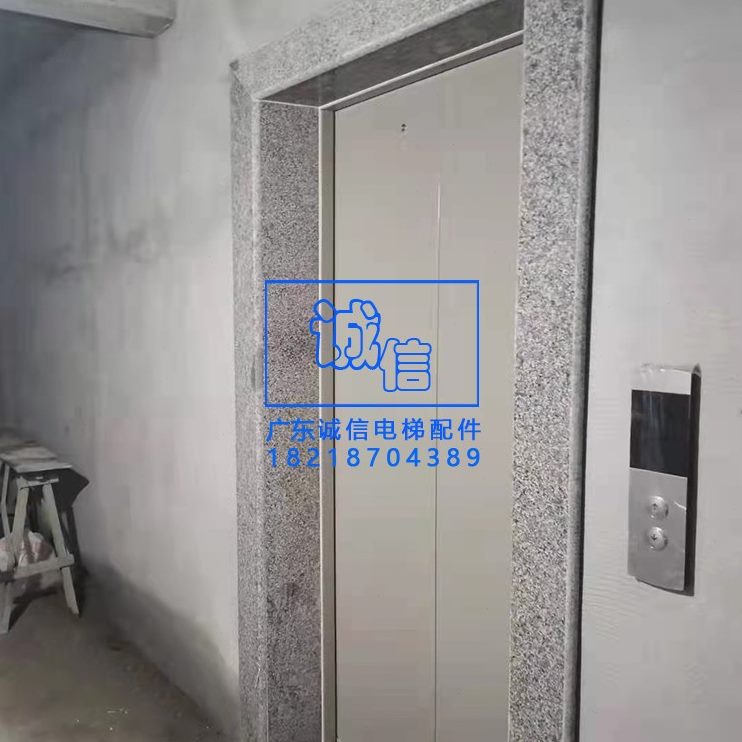 黄色米定做8 烤漆门电梯 层碳0门0米森赫喷涂0距9/扇0白门板钢门