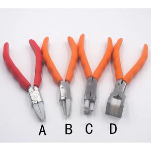 不锈首钢尼龙钳塑调眼镜无异牙尖款A嘴钳饰料钳平口圆嘴形钳子